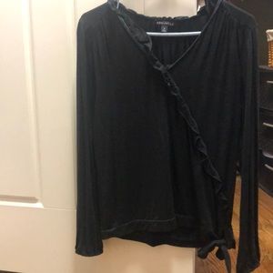 Jcrew mercantile ruffle shirt